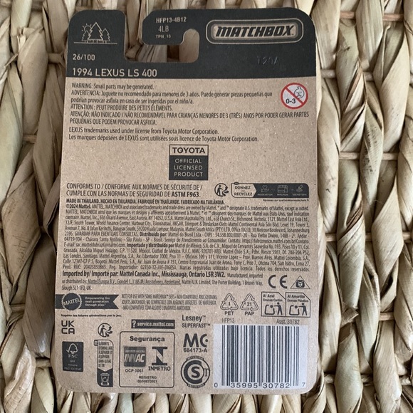 1994 Lexus LS400 Matchbox MB1229 90s Diecast Metal Car 2024 Toyota MB26 MB1229 - Picture 3 of 6